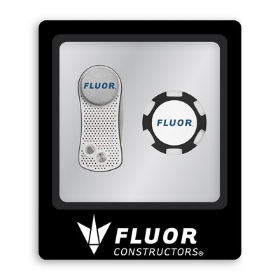 Ahead Switchfix Divot Repair Tool & Poker Chip Ball Marker Gift Set - White-Black